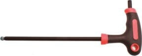 BGS Do it yourself Schraubendreher mit T-Griff und Kugelkopf Innensechskant in Schwarz 4 mm - Bild 1