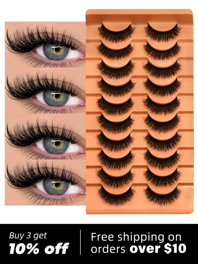 Lasvirey Künstliche Wimpern, 5D Flauschig, Unisex - Bild 5