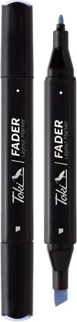 Toki Marker Fader Permanent Marker mit Chisel Spitze in Cobalt Blue (66 Farben) - Bild 1