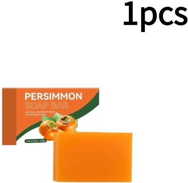 NMJH Persimmon Soap Reinigende Seife für fettige und unreine Haut, Unisex - Bild 1