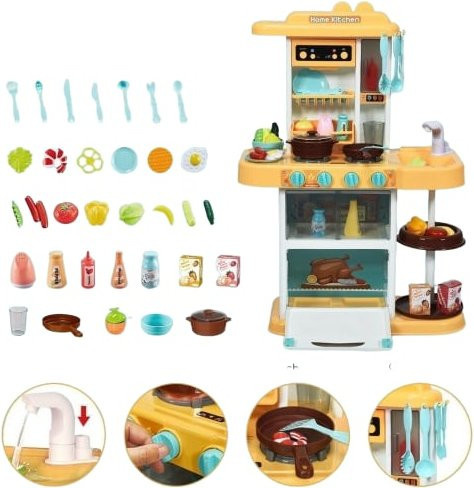 Coemo Kinderküche Paula Spielküche, Gelb, ab 3 Jahre - Bild 1