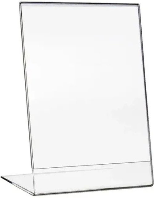 HMF 46930 Acryl Tischaufsteller Schräg DIN A6 Hochformat transparent B/T/H: 10,5 x 14,8 x 21,0 cm - Bild 1