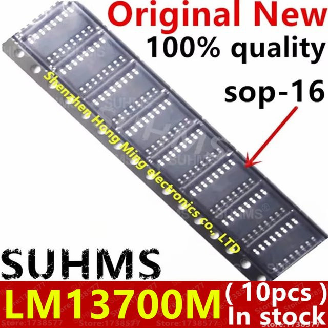 10 Stück LM13700 LM13700M LM13700MX IC in Schwarz SOP-16 - Bild 1