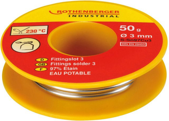 Rothenberger Industrial Fittingslot 3 in Silber, Ø 3 mm, 50 g - Bild 1
