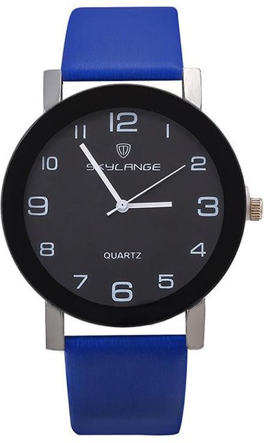 Your Fashion Armbanduhr, Quarz, Leder, Blau, Damen - Bild 1