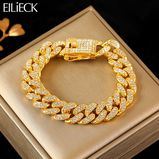 Eilieck Armband, Edelstahl, Gold, Unisex - Bild 1