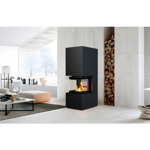 THERMIA Kaminofen Adastra 500 Plus Line, Schwarz, Stahl, 11 kW, B/T/H: 196,0 x 66,5 x 89,8 cm - Bild 2