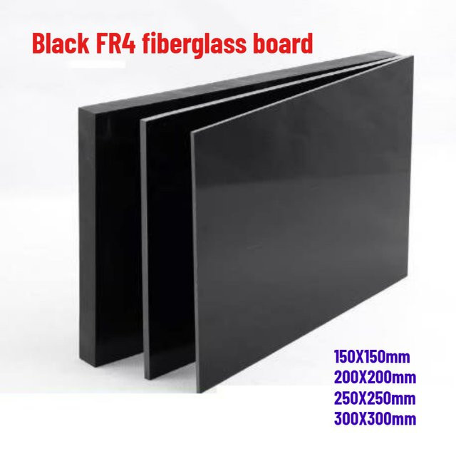Antistatische FR4 G10 Glasfaserplatte aus schwarzem Epoxidharz, Dicke: 0,3 mm bis 12 mm - Bild 1