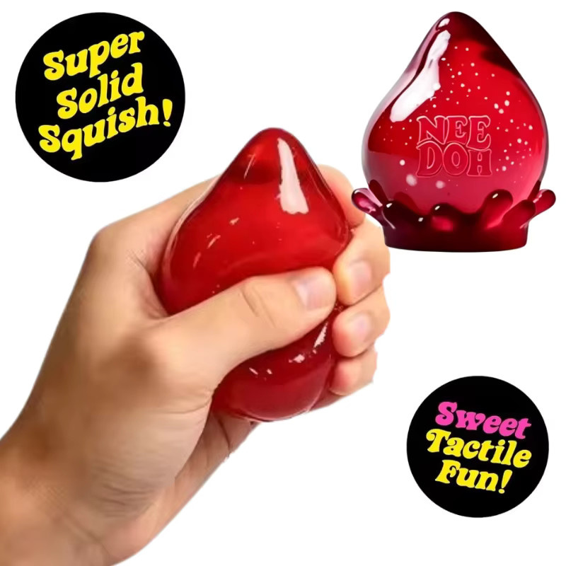 Schylling Nee Doh Maltose, tropfenförmiges Quetschspielzeug, weiches sensorisches Fidget-Spielzeug - Bild 2
