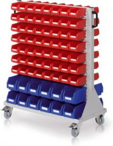 Kappes RasterMobil Rollwagen Gr. 3 Mod. 76 aus Kunststoff in Grau und Multicolour, rollbar und abschließbar, B/T/H: 123 x 100 x 50 cm - Bild 1