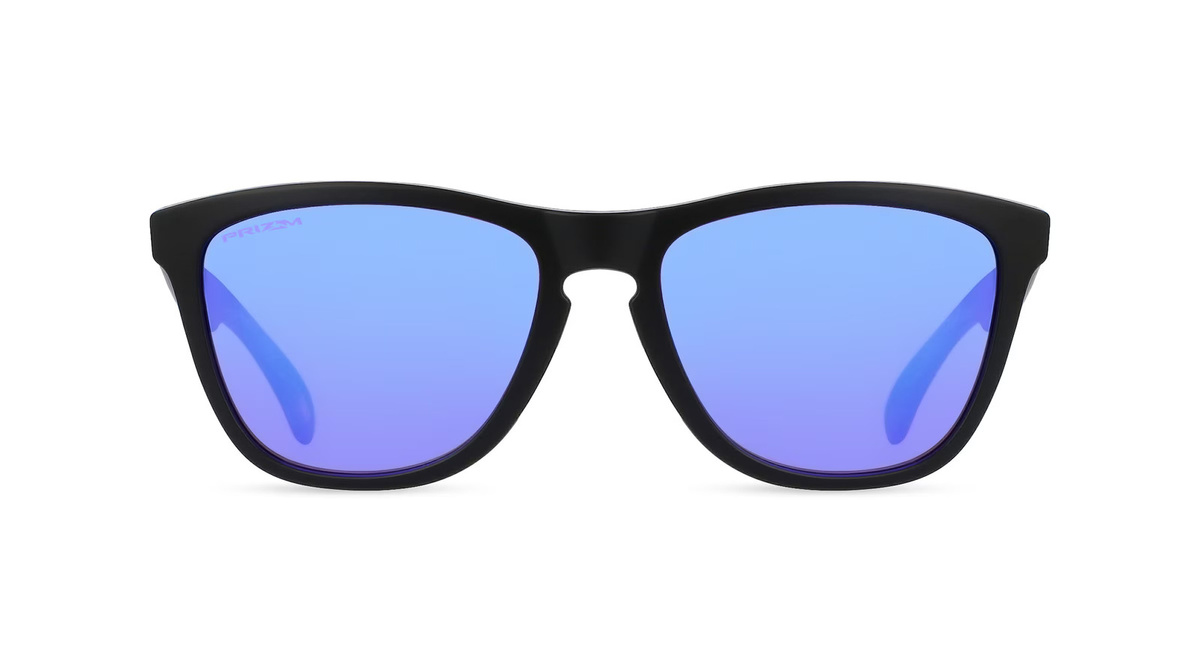 Oakley OO9013 FROGSKINS Sonnenbrille, Vollrand, Quadratisch, Kunststoff, Herren, Schwarz, Purple - Bild 1