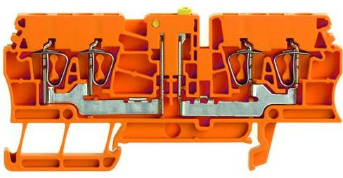 Weidmüller Prüftrenn-Reihenklemme Zugfeder Orange 100 Stück - Bild 1