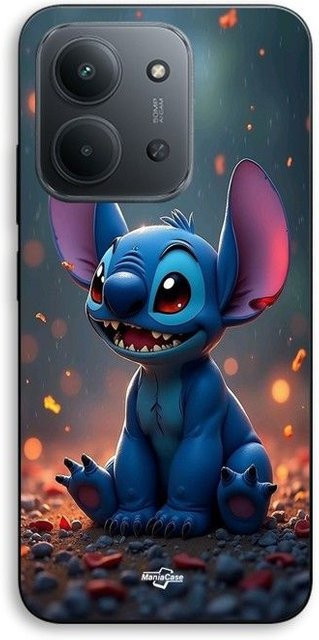 Maniacase Handyhülle für Xiaomi Redmi 15C 5G mit süßem Stitch 3D-Design in Schwarz und Multicolour - Bild 1