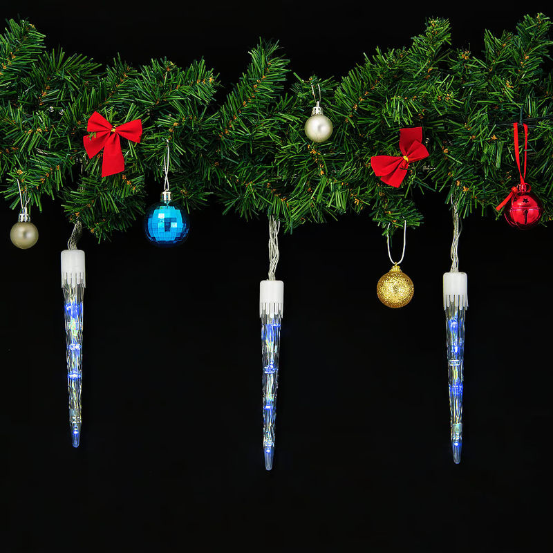 Monzana LED Eiszapfen Lichterkette für Weihnachten und Winterzeit in Weiß, Länge: 6,2 m - Bild 2