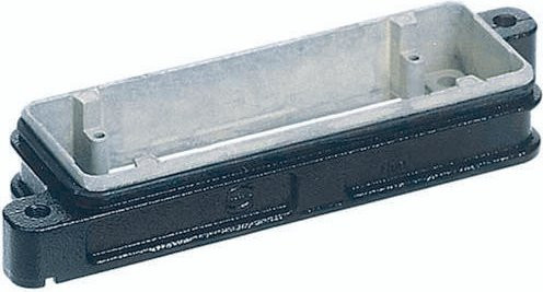 HARTING Anbaugehäuse 09 40 024 0312 in Schwarz aus Aluminium - Bild 1