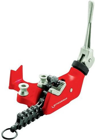 Rothenberger Ketten-Rohrschraubstock 70715 in Rot mit einer maximalen Spannweite von 165 mm - Bild 1