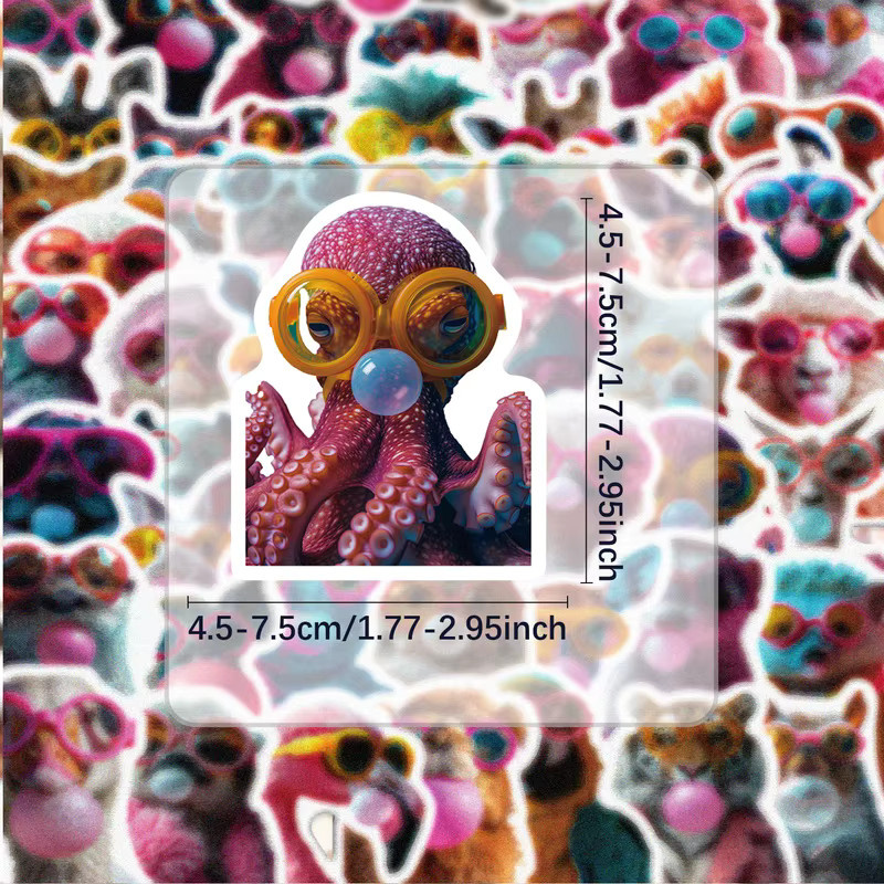 55 Tieraufkleber, Aufkleber und Abziehbilder, multicolour - Bild 2