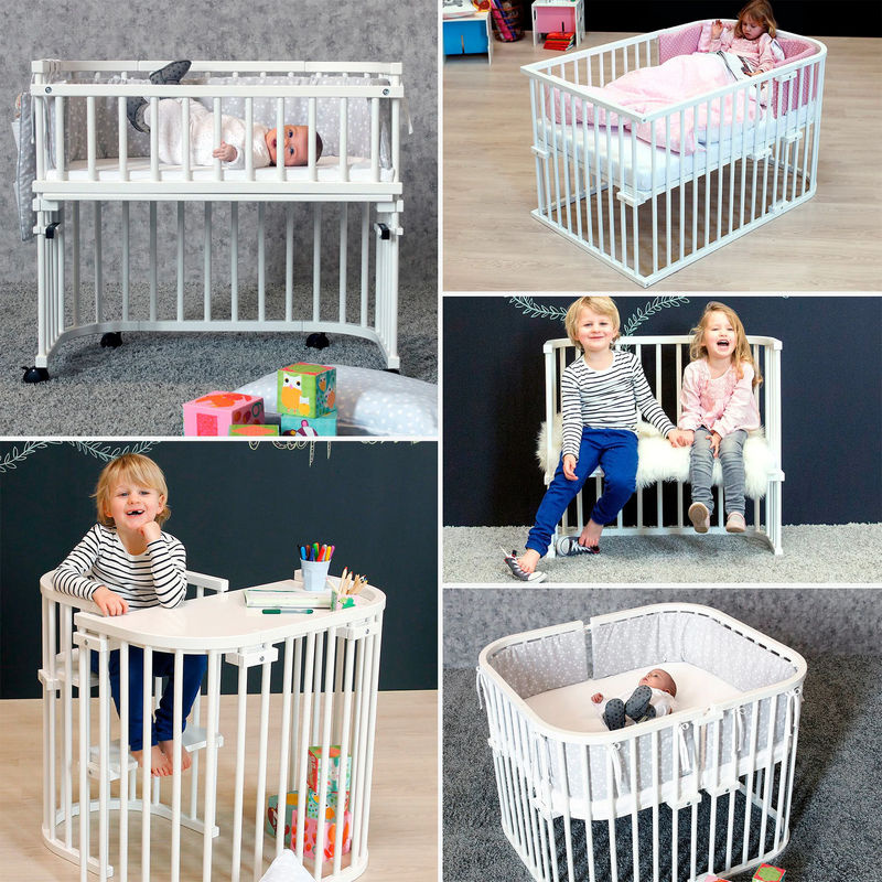 Babybay Beistellbett Original aus massiver Buche in Weiß, B/T: 81 x 43 cm - Bild 2