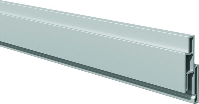 T & J Steckzaun-Dekorleiste Lightline Silbergrau B: 17 mm, H: 25 mm - Bild 1