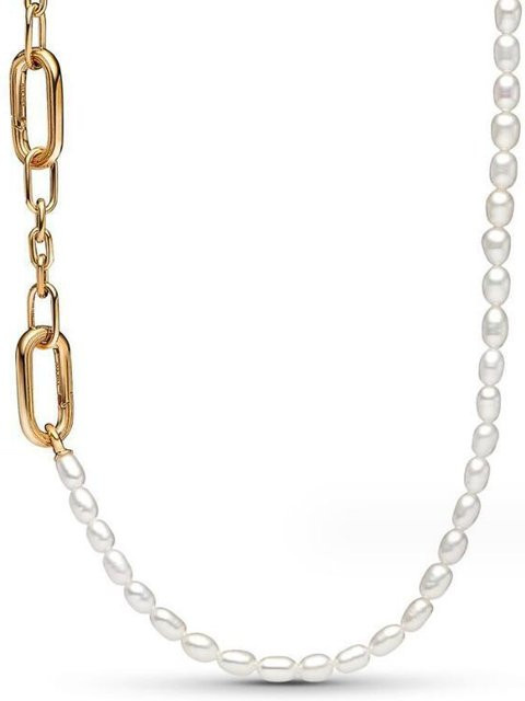 Allbestart Perlenkette 925 Silber, Perle, Zirkonia, Damen - Bild 1