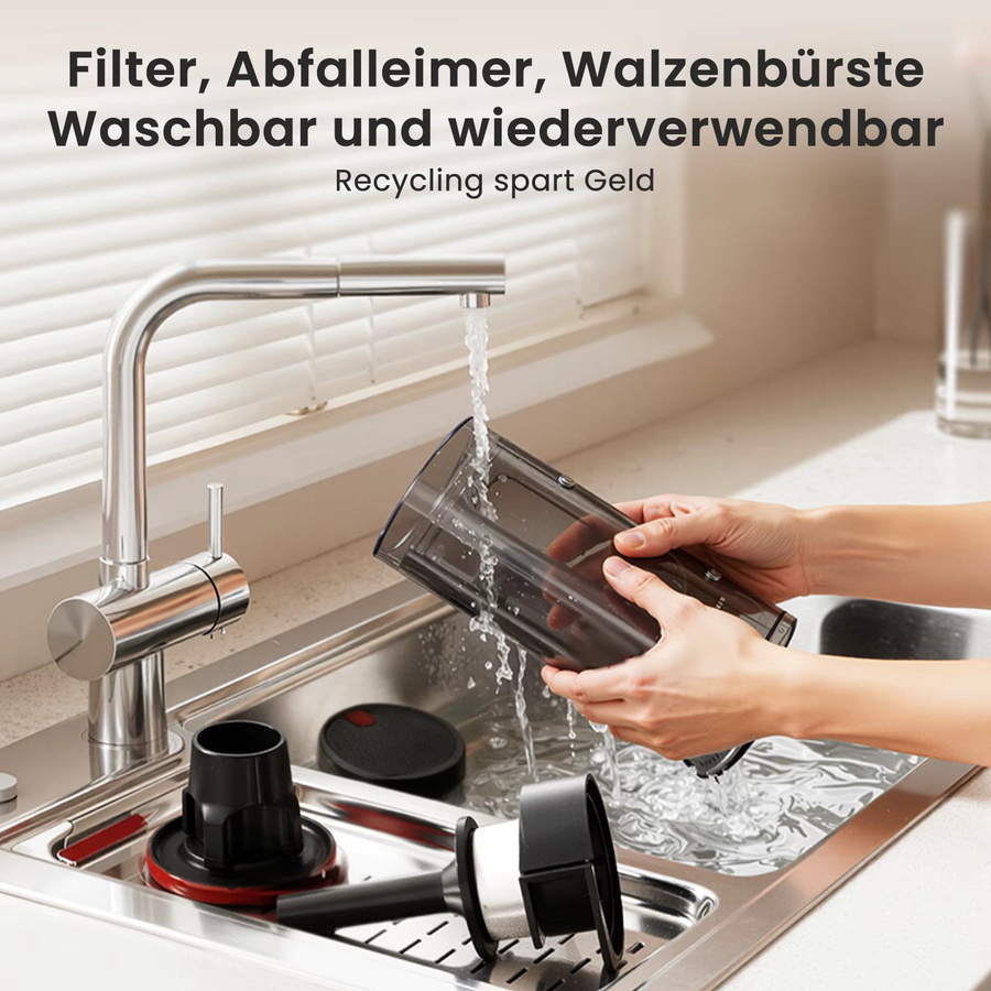 Lefant V1 Akku-Handstaubsauger mit 40kPa Saugkraft, Touchscreen und Zubehör für Tierhaare, Teppiche und Hartböden, Mehrfarbig - Bild 4