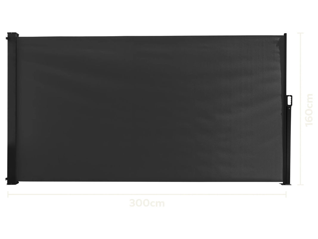 LIVARNO Seitenmarkise Valencia in Anthrazit und Grau, Höhe: 300 cm, Breite: 160 cm - Bild 4
