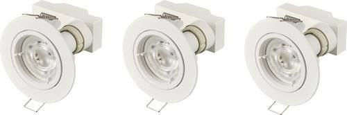 Sygonix SY-6417588 LED-Einbauleuchte 3er Set, GU10, 3W, Warmweiß, Weiß, rund und verstellbar - Bild 1