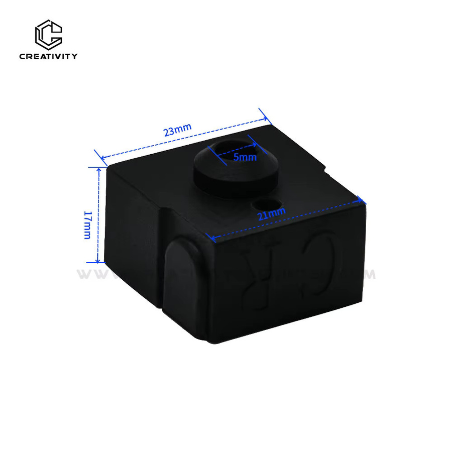 Creality Silikon-Socken für Ender 3 Neo, Ender 3 V2 Neo und Ender 3 Max Neo Hotend, Schwarz - Bild 4