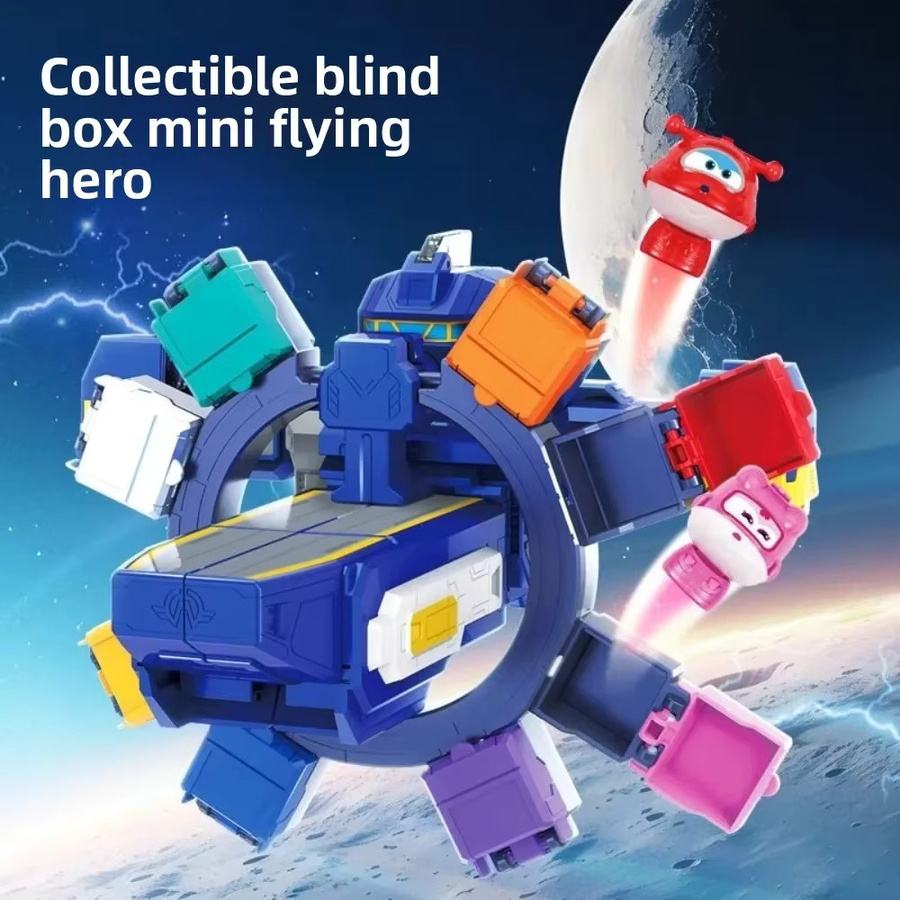 AULDEY Super Wings Raumstation HQ Base Transforming Mecha, Roboter-Spielzeug - Bild 4