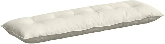 vidaXL Rückenkissen aus Cordstoff in Creme und Beige, B/H: 160 x 50 cm - Bild 1