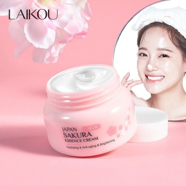 LAIKOU Japan Sakura Essence Gesichtscreme, 60g, Kirschblüte - Bild 1