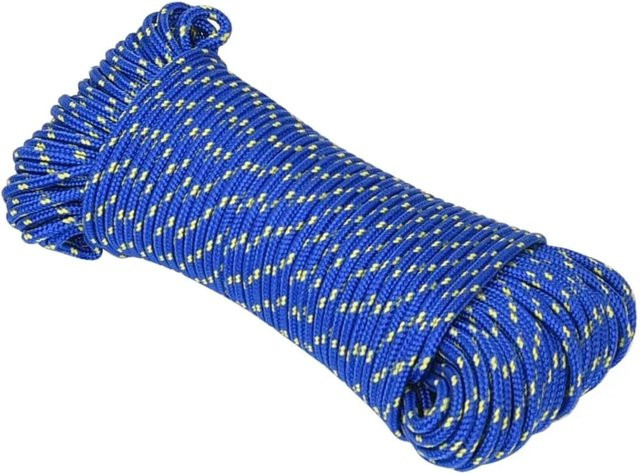 vidaXL Bootsseil Blau aus Polypropylen 5 mm 250 m - Bild 1