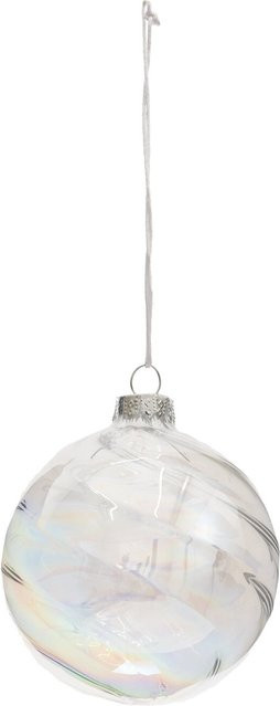 Rico Design Glaskugel Baumschmuck klar-irisierend Durchmesser: 8 cm - Bild 1