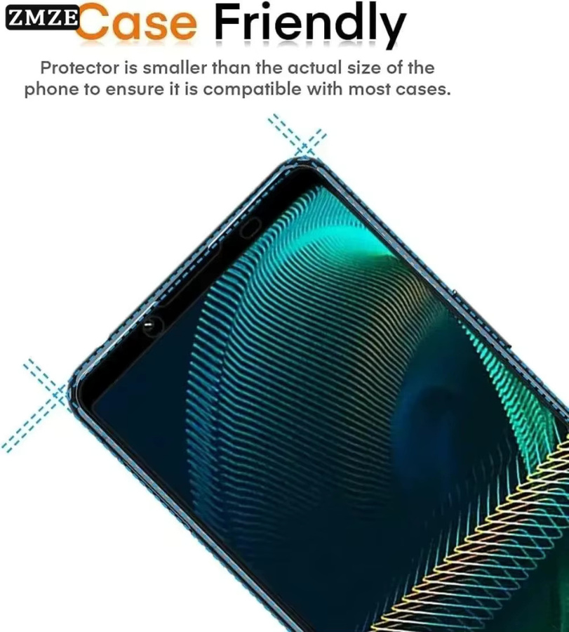 3er-Pack Displayschutzfolie aus gehärtetem Glas für Sony Xperia 10 V, 10 IV, 10 III, 10 II, 1, Transparent - Bild 5