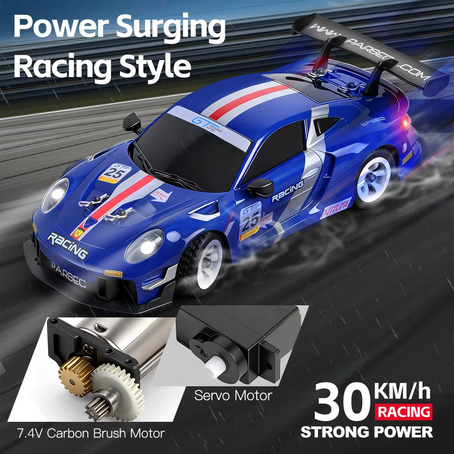 WLtoys RC Drifting Car, 1:28, 4WD, Hochgeschwindigkeits-Funksteuerungsmodell - Bild 3