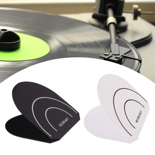 MagiDeal Antistatische Schallplatten-Rutschmatte aus Vinyl in Schwarz zum Schutz vor Staub und Fingerabdrücken für LP-Sammler - Bild 1
