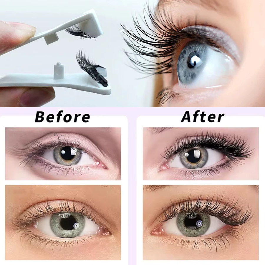 2 Goddness Quantum Magnetische Wimpern, 2 Paar, mit Pinzette - Bild 2