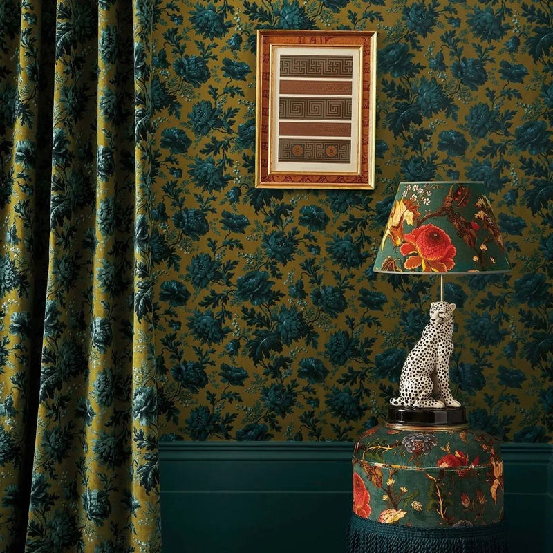 House of Hackney Tapete Opia in Bronze mit floralem Boho-Design und botanischem Muster - Bild 2