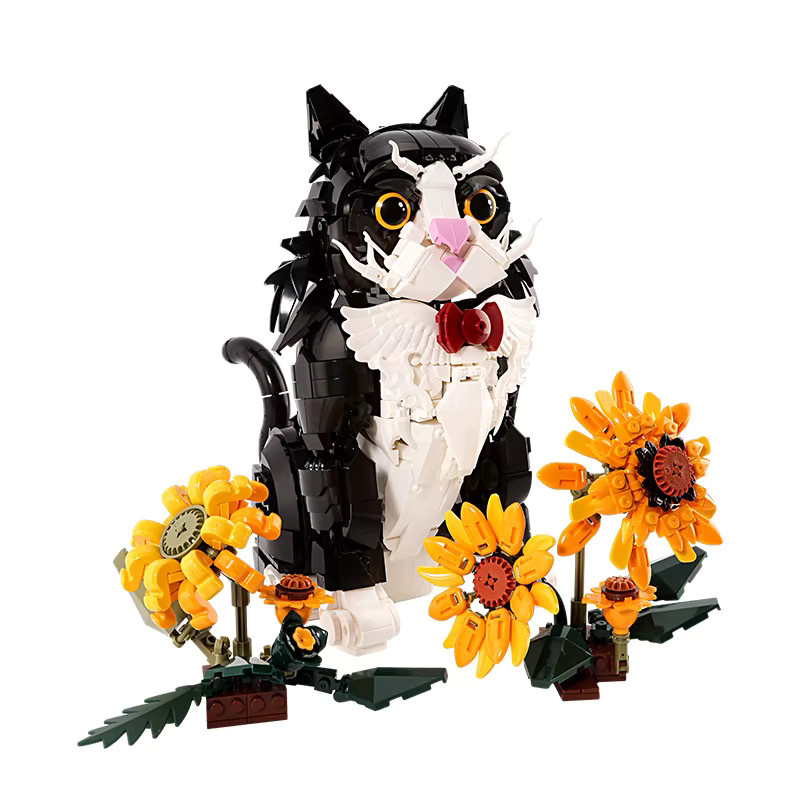 JAKI Tuxedo Cat Bauspielzeug-Set, Tier-Bausteine-Serie, 1434 Stück - Bild 5