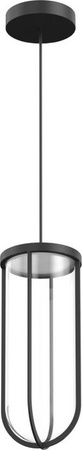 Flos In Vitro Pendelleuchte Outdoor Schwarz aus Aluminium und Borosilikatglas dimmbar