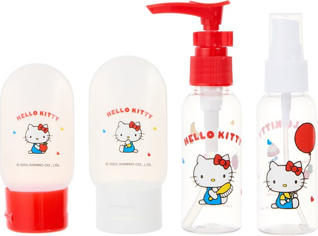 Hello Kitty Reiseflaschen-Set, 4-teilig, Damen - Bild 1