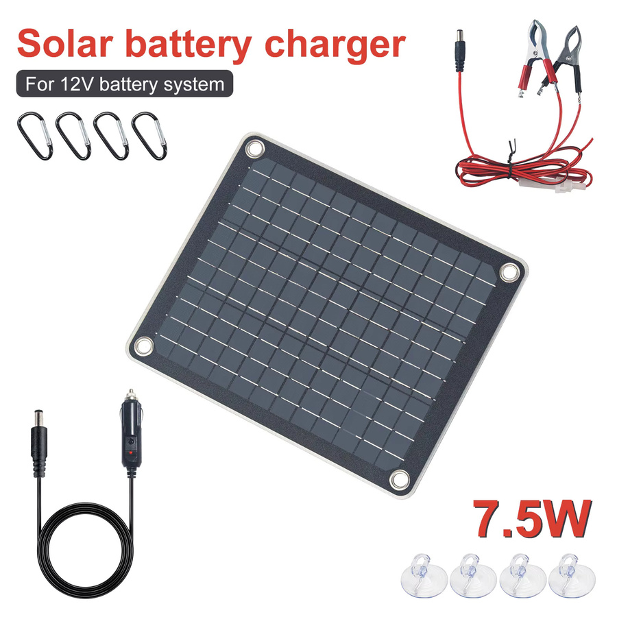 LEAORLD 7,5W 12V MPPT Solar-Batterieladegerät in Schwarz zur Wartung und Erhaltung von Solarpanels - Bild 7