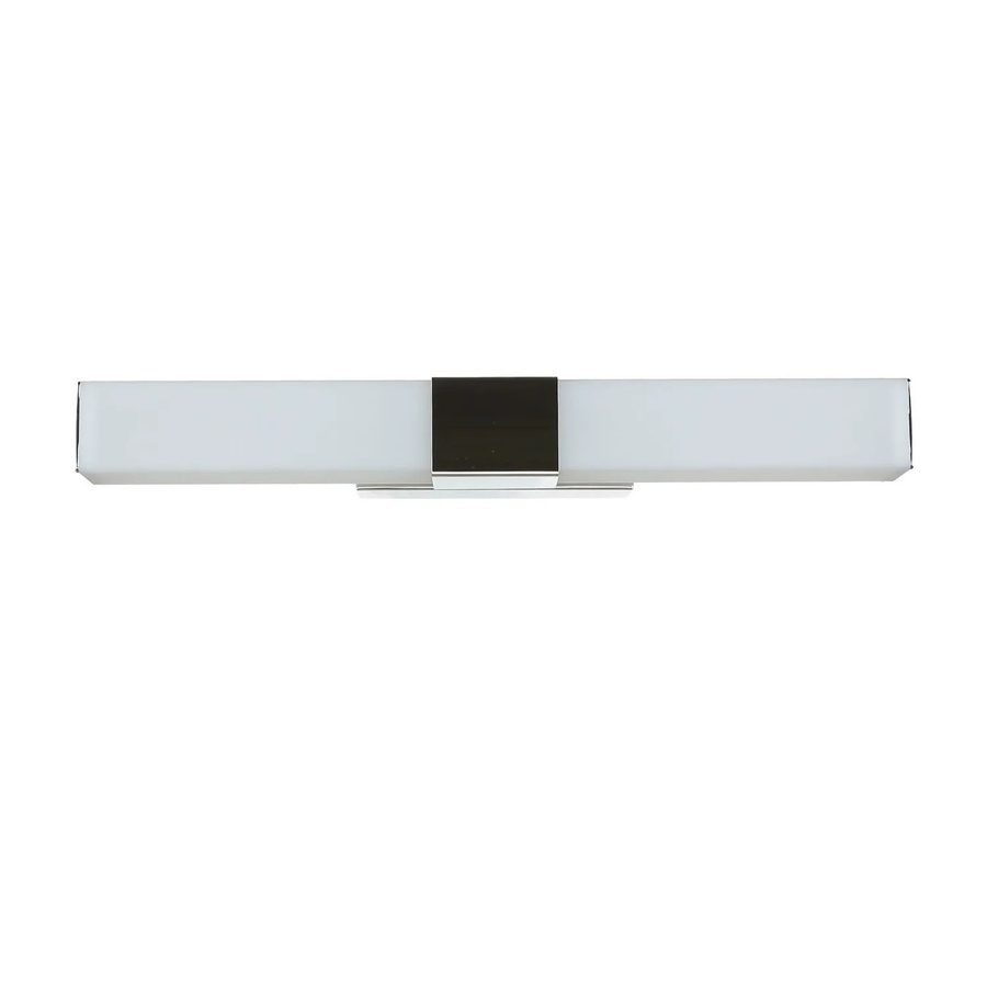 Licht-Erlebnisse LED Badezimmerleuchte aus Edelstahl in Chrom und Weiß, Breite: 40 cm, IP44, 4100 K, 630 Lm - Bild 2