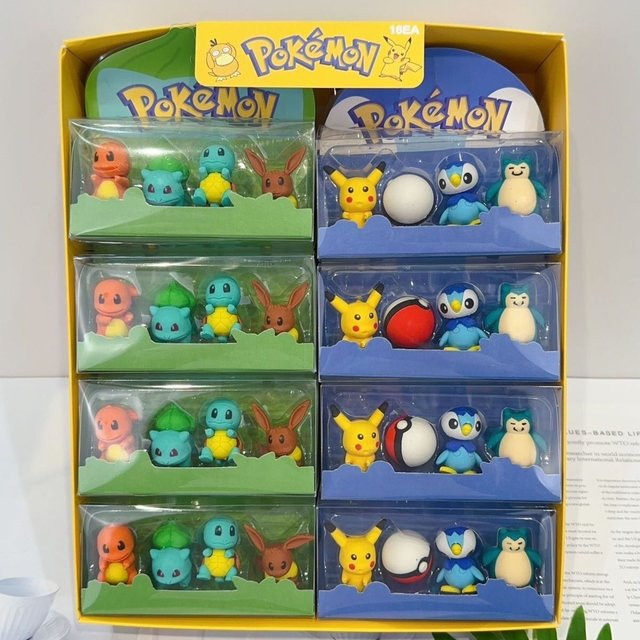 Bandai Pokémon Radiergummis in Mehrfarbig für Schüler und Sammler - Bild 1