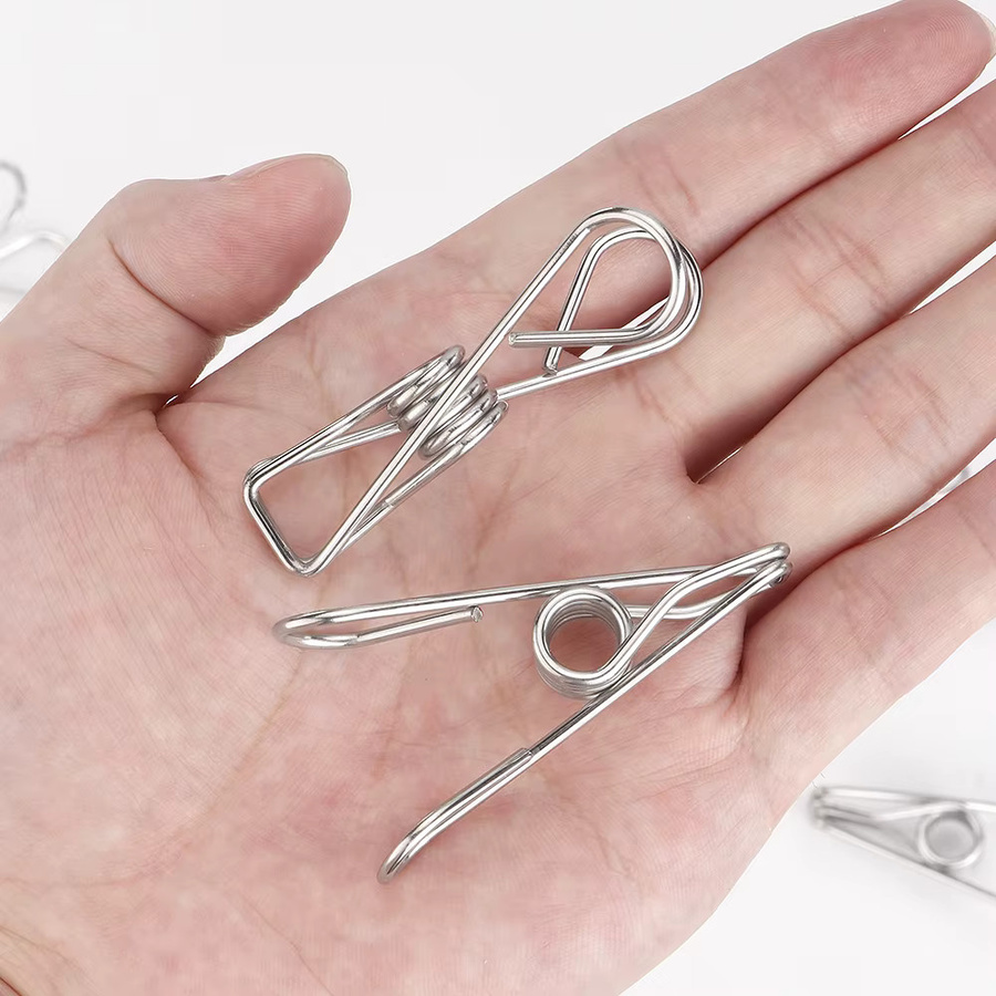 QJH Metall Nähteclips für Lederhandwerk und Quilt DIY, 5 Stück, Silber - Bild 2