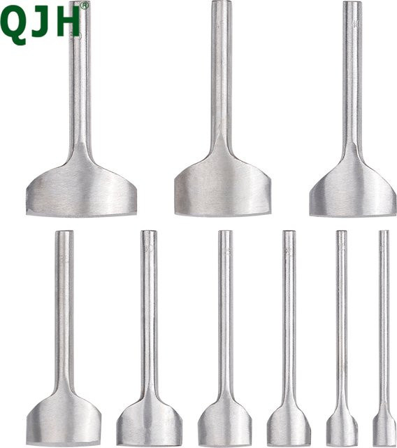 QJH Halbrunder Locher und bogenförmiger Lederkantenschneider in Silber für DIY-Lederhandwerk wie Riemen, Gürtel, Geldbörsen und Taschen - Bild 1