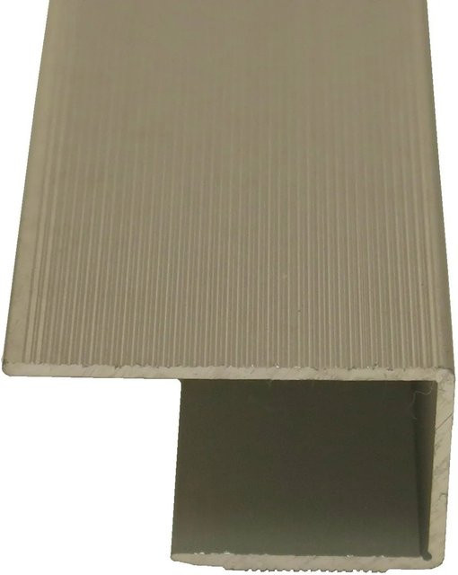 Döllken Profiles Einfassprofil aus Aluminium in Silber, B/H: 10 x 20 mm, Länge: 2700 mm - Bild 1