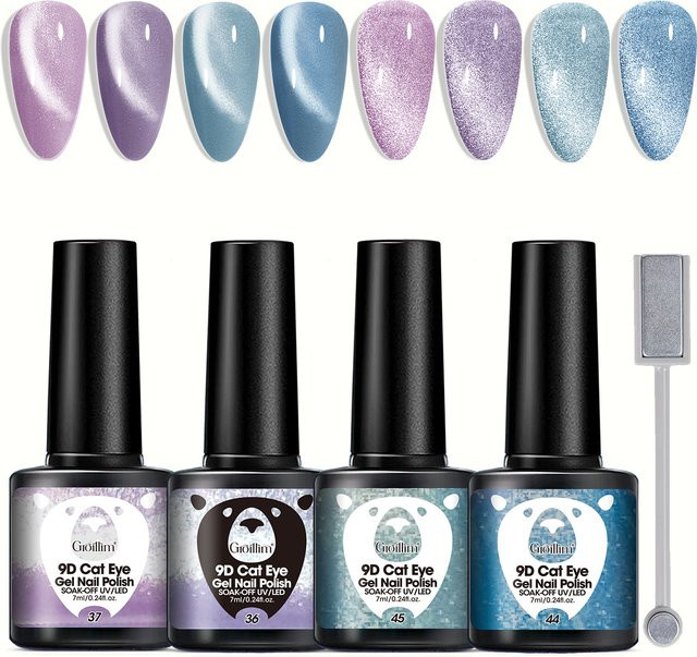 Groillim Nagellack, Schimmernd, Himmelblau, 7 ml - Bild 1