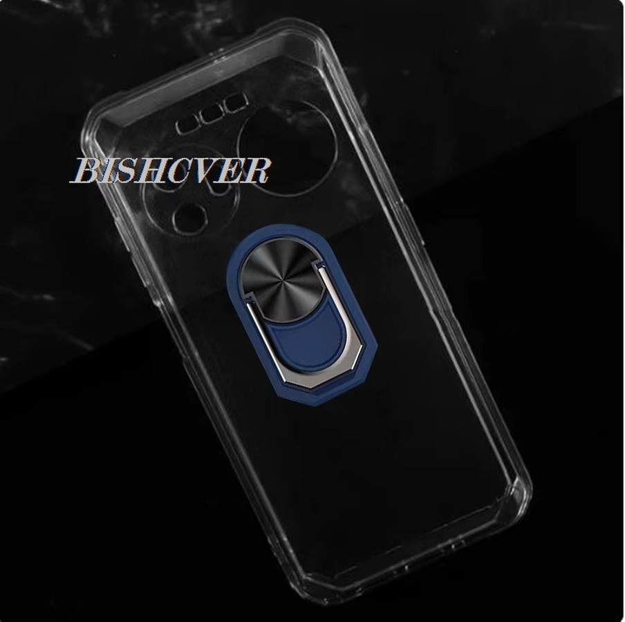 Magnetische TPU-Silikonhülle für Doogee Blade 20, Blade20Turbo und Blade20 20Play Ultra, transparent, stoßfest mit Ringhalter - Bild 2