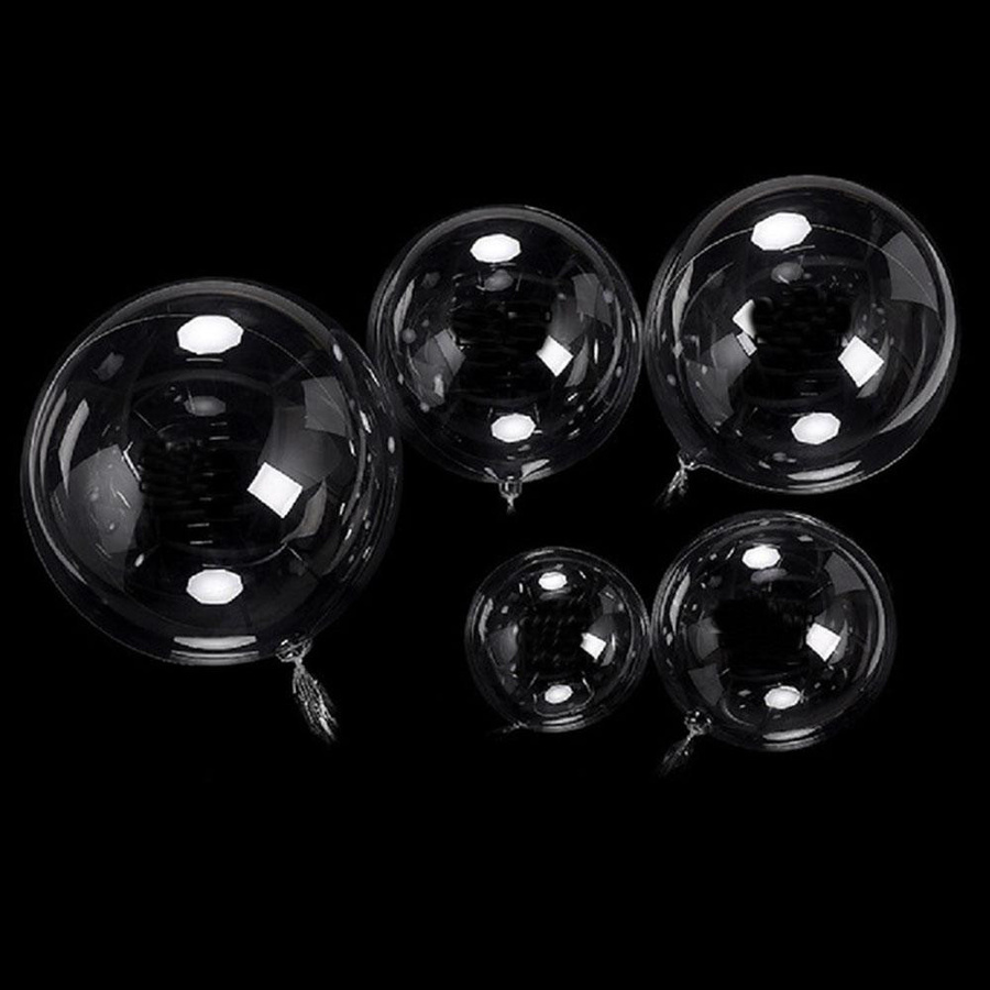 Super Six Bobo Ballon durchsichtiger Blasenballon für Babyparty, Hochzeit oder Geburtstag, Farbe: transparent, Menge: 10 Stück, Durchmesser: 60,96 cm - Bild 4